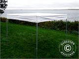 Pop up gazebo FleXtents® PRO Exhibition w/sidewalls, 3x3 m, White, Flame Retardant