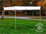 Pop up gazebo FleXtents® PRO Exhibition w/sidewalls, 3x3 m, White, Flame Retardant