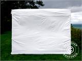 Pop up gazebo FleXtents® PRO Exhibition w/sidewalls, 3x3 m, White, Flame Retardant