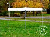 Pop up gazebo FleXtents® PRO Exhibition w/sidewalls, 3x3 m, White, Flame Retardant