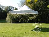 Faltzelt FleXtents PRO 3x3m Weiß, Flammenhemmend