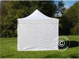 Faltzelt FleXtents PRO 3x3m Weiß, Flammenhemmend, mit 4 Seitenwänden