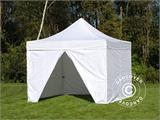 Pop up gazebo FleXtents PRO 4x4 m White, Flame retardant, incl. 4 sidewalls Pop up gazebo FleXtents PRO 4x4 m White, Flame retardant, incl. 4 sidewalls