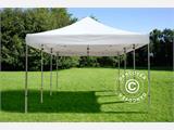 Faltzelt FleXtents PRO 4x6m Weiß, Flammenhemmend