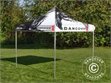 Pop up gazebo FleXtents PRO with full digital print, 3x3 m