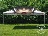 Tente pliante FleXtents PRO avec impression numérique, 4x8m
