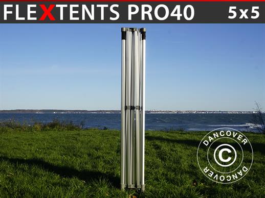 Aluminium frame for pop up gazebo FleXtents PRO 5x5 m, 40 mm