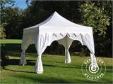 Tente Pliante FleXtents PRO "Raj" 3x3m Blanc/Doré