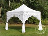 Tenda Dobrável FleXtents PRO "Raj" 3x3m Branco/Ouro