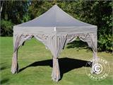 Vouwtent/Easy up tent FleXtents PRO "Raj" 3x3m Latte/Oranje