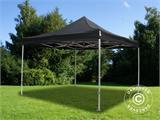 Faltzelt FleXtents Xtreme 60 4x4m Schwarz, mit 4 Seitenwänden