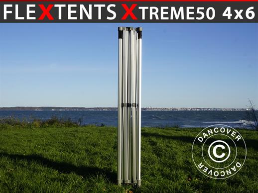 Aluminiumsramme til quick-up teltet FleXtents Xtreme 50 4x6m, 8 ben, 50mm