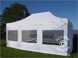 Namiot Ekspresowy FleXtents PRO 4x6m Biały, mq 8 ściany boczne