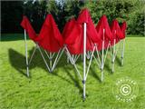 Carpa plegable FleXtents PRO 4x6m Rojo