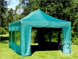 Tente pliante FleXtents PRO 4x6m Vert, avec 8 cotés