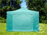 Tente pliante FleXtents PRO 4x6m Vert, avec 8 cotés