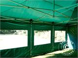 Tente pliante FleXtents PRO 4x6m Vert, avec 8 cotés