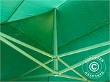 Tente pliante FleXtents PRO 4x6m Vert, avec 8 cotés