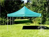 Tente pliante FleXtents Xtreme 50 4x6m Vert, avec 8 cotés