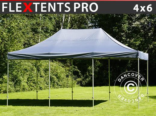 Snabbtält FleXtents PRO 4x6m Grå