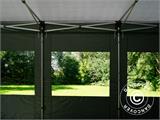 Tente pliante FleXtents PRO 4x6m Gris, avec 8 cotés