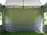 Tente pliante FleXtents PRO 4x6m Gris, avec 8 cotés