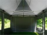 Tente pliante FleXtents PRO 4x6m Gris, avec 8 cotés