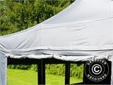 Gazebo pieghevole FleXtents PRO 4x6m Grigio, inclusi 8 fianchi