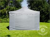 Tente pliante FleXtents PRO 4x6m Gris, avec 8 cotés