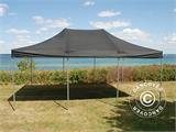 Tente Pliante FleXtents PRO 4x6m Noir, avec 8 cotés