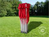 Pop up aiatelk FleXtents PRO 4x6m Punane, kaasas 8 külgseinad