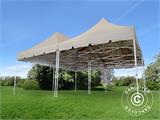 Pop up gazebo FleXtents PRO Peak Pagoda 6x6 m, Latte