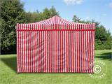 Pop up gazebo FleXtents Xtreme 50 4x4 m Striped incl. 4 sidewalls