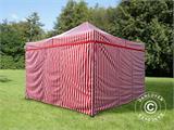 Gazebo pieghevole FleXtents Xtreme 50 4x4m Rigato, incl. 4 fianchi