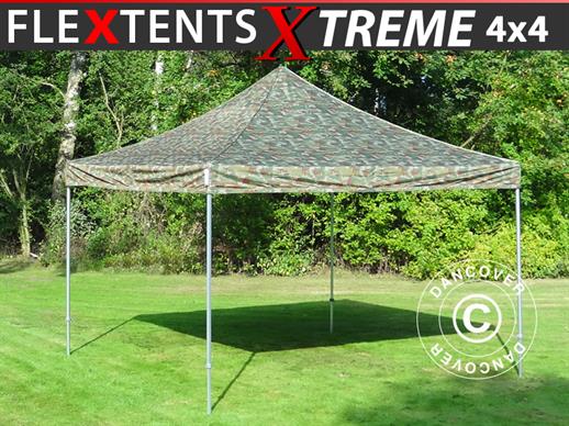 Tenda Dobrável FleXtents Xtreme 50 4x4m Camuflagem/Militar