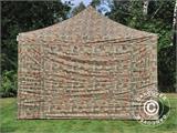 Gazebo pieghevole FleXtents Xtreme 50 4x4m Camouflage, inclusi 4 fianchi