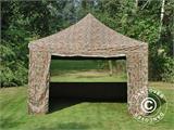 Tente pliante FleXtents Xtreme 50 4x4m Camouflage, avec 4 cotés