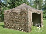 Tente pliante FleXtents Xtreme 50 4x4m Camouflage, avec 4 cotés