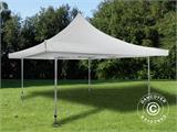 Gazebo pieghevole FleXtents Pagoda Xtreme 50 4x4m / (5x5m) Bianco, inclusi 4 fianchi