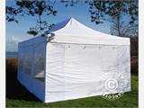 Prekybinė palapinė FleXtents Xtreme 50 4x6m Balta, įsk. 8 šonines sienas