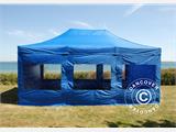 Pop up gazebo FleXtents Xtreme 50 4x6 m Blue, incl. 8 sidewalls