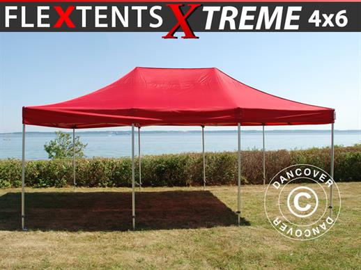 Vouwtent/Easy up tent FleXtents Xtreme 50 4x6m Rood