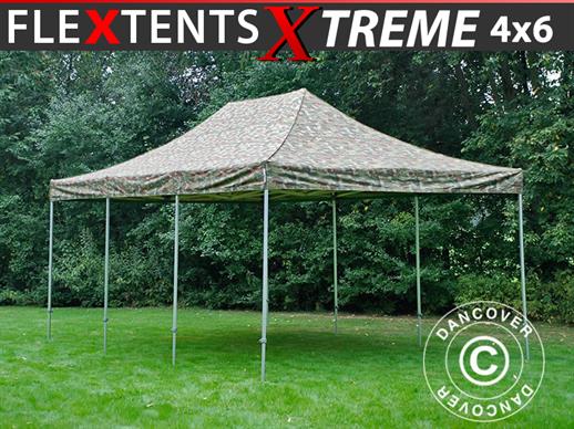 Brzo sklopivi paviljon FleXtents Xtreme 50 4x6m Maskirna