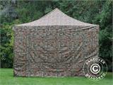 Tenda Dobrável FleXtents Xtreme 50 4x6m Camuflagem/Militar, incl. 8 paredes laterais