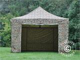 Pop up gazebo FleXtents Xtreme 50 4x6 m Camouflage/Military, incl. 8 sidewalls