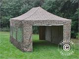 Gazebo pieghevole FleXtents Xtreme 50 4x6m Camouflage, inclusi 8 fianchi