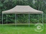 Tenda Dobrável FleXtents Xtreme 50 4x6m Camuflagem/Militar, incl. 8 paredes laterais