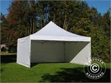 Vouwtent/Easy up tent FleXtents Xtreme 50 5x5m Wit, inkl. 4 Zijwanden