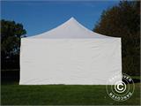 Vouwtent/Easy up tent FleXtents Xtreme 50 5x5m Wit, inkl. 4 Zijwanden