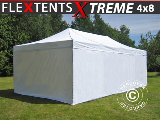 Pop up aiatelk FleXtents Xtreme 50 4x8m Valge, kaasas 6 külgseinad Pop up aiatelk FleXtents Xtreme 50 4x8m Valge, kaasas 6 külgseinad